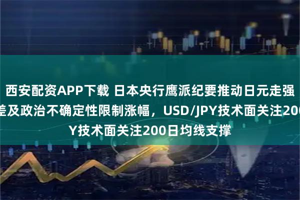 西安配资APP下载 日本央行鹰派纪要推动日元走强，但美日利差及政治不确定性限制涨幅，USD/JPY技术面关注200日均线支撑